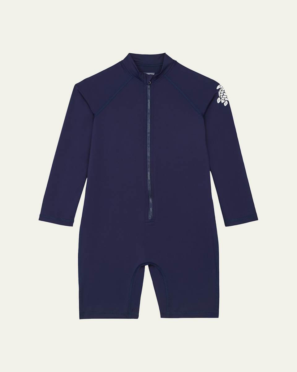 Boy's Turtle-Print Rashguard, Size 2-1